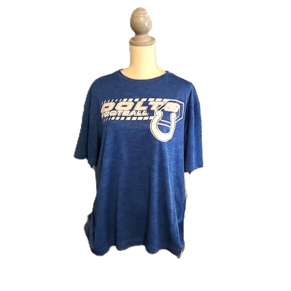 Indianapolis Colts XL NFL Football Heather Blue Dri Fit TX3 Tee T-Shirt - Picture 1 of 8